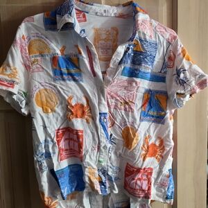 Jane and Delancey Multicolor Button Down Shirt